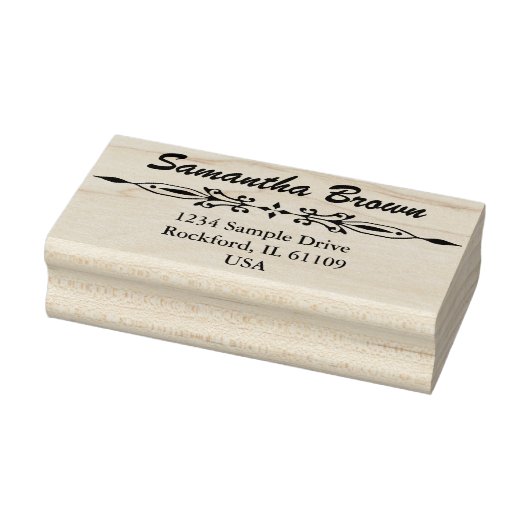 Einfach Design mit Vintager Grenze + Ihre Ideen Gummistempel (Stempel)