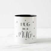 Einfach Designt  Zweifarbige Tasse (Mittel)