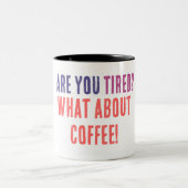 Einfach Designt Zweifarbige Tasse (Mittel)