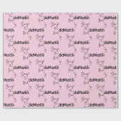 Einfach die Beste Personalisierte Rosa Geschenkpapier (Flach)