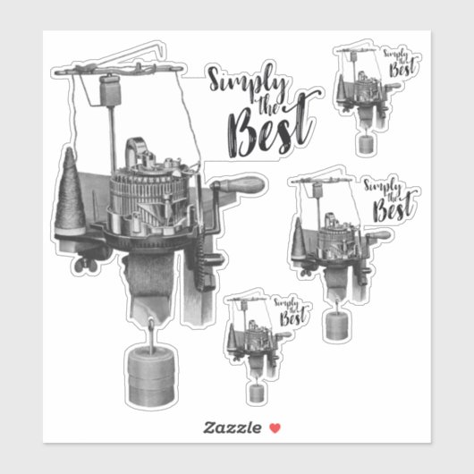 Einfach die beste Spreizmaschine Aufkleber (Blatt)