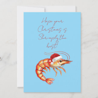 Einfach die beste Weihnachtskarte - Prawn Weihnach Feiertagskarte