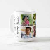 Einfach die besten Vater 4 Fotos nach Maß Kaffeetasse (Vorderseite Links)