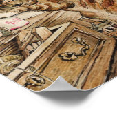 Einfach die Cat Housekeeping von Beatrix Potter Poster (Ecke)