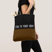 Einfach die Farben DARK BROWN und Ihren Text Tasche (Von Nahem)