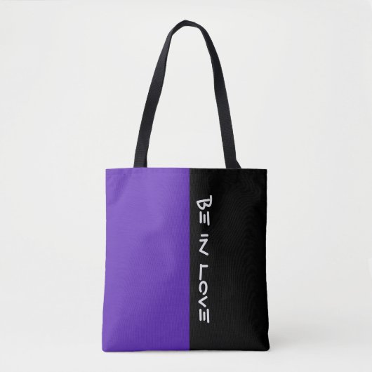 Einfach die Farben DARK VIOLET und Ihren Text Tasche (Vorderseite)