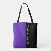 Einfach die Farben DARK VIOLET und Ihren Text Tasche (Rückseite)