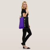 Einfach die Farben DARK VIOLET und Ihren Text Tasche (Am Model)