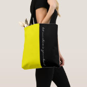 Einfach die Farben LEMON YELLOW und Ihren Text Tasche (Von Nahem)