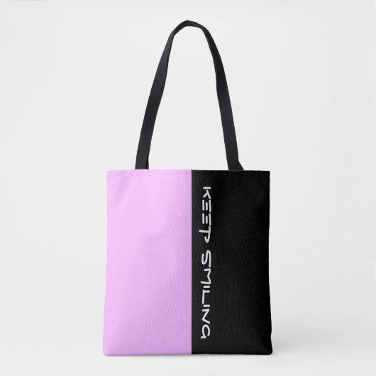 Einfach die Farben LICHTPINK und Text Tasche (Vorderseite)