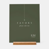 Einfach die Gastgeschenke Hochzeiten mit der grüne Acrylschild (Vorderseite)