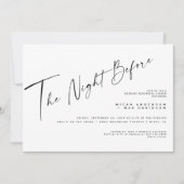 Einfach die Nacht vor dem Probe Einladung (Vorderseite)