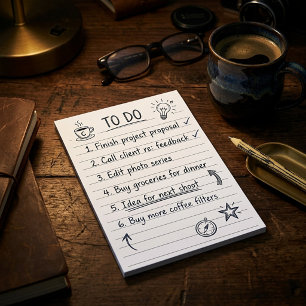 Einfach die Shopping-Liste / To-do-Liste Post-it Klebezettel