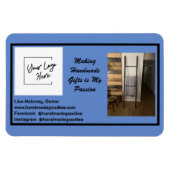 Einfach die Visitenkarte für Ihr Foto Magnet (Horizontal)