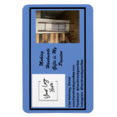 Einfach die Visitenkarte für Ihr Foto Magnet (Vertikal)