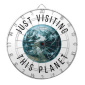 Einfach diesen Planeten besuchen Dartscheibe (vorne)