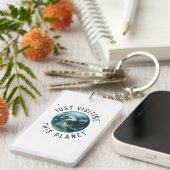 Einfach diesen Planeten besuchen Schlüsselanhänger (Vorderseite rechts)