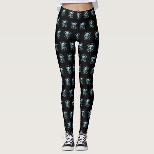 Einfach diesen schwarzen Planeten besuchen Leggings (Vorderseite)