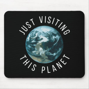 Einfach diesen schwarzen Planeten besuchen Mousepad