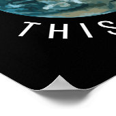 Einfach diesen schwarzen Planeten besuchen Poster (Ecke)