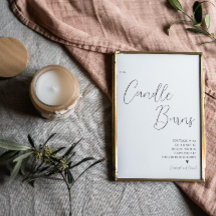 Einfach dieses Candle Burns Memorial Wedding Sign