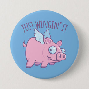 Einfach Drahfliegen Derpy Flying Pig Button