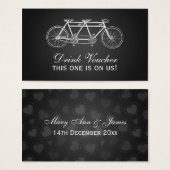 Einfach Drink Voucher Tandem Bike Black (Vorne & Hinten)