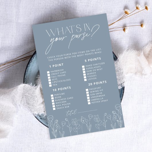 Einfach dunkelblau Was ist in deinem Handspiel?