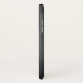 Einfach dunkelgrauer metallischer Hintergrund Case-Mate iPhone Hülle (Hinten/Links)