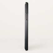 Einfach dunkelgrauer metallischer Hintergrund Case-Mate iPhone Hülle (Hinten/Rechts)