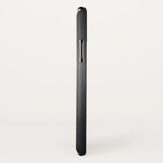 Einfach dunkelgrauer metallischer Hintergrund Case-Mate iPhone Hülle (Hinten/Rechts)