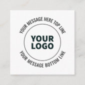 Einfach durch Ihr Logo oder Bild ersetzen Begleitkarte (Vorderseite)