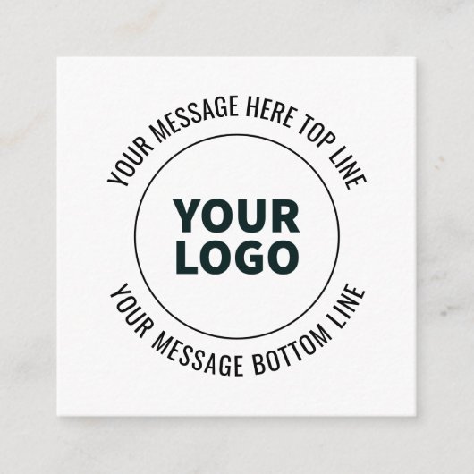 Einfach durch Ihr Logo oder Bild ersetzen Begleitkarte (Vorderseite)