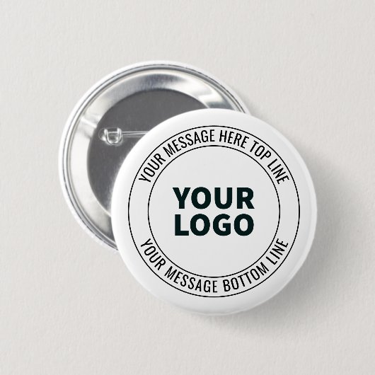 Einfach durch Ihr Logo oder Bild ersetzen Button (Vorne & Hinten)