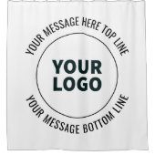 Einfach durch Ihr Logo oder Bild ersetzen Duschvorhang (Vorderseite)