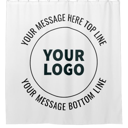Einfach durch Ihr Logo oder Bild ersetzen Duschvorhang (Vorderseite)