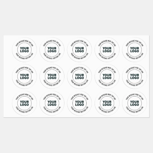 Einfach durch Ihr Logo oder Bild ersetzen Etiketten (Blatt)