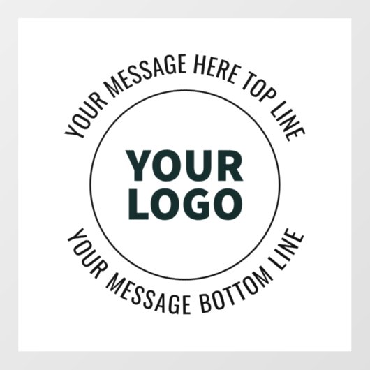 Einfach durch Ihr Logo oder Bild ersetzen Fensteraufkleber (Blatt)