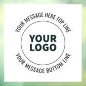 Einfach durch Ihr Logo oder Bild ersetzen Fensteraufkleber (Blatt 3)