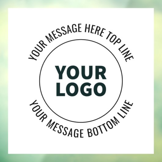 Einfach durch Ihr Logo oder Bild ersetzen Fensteraufkleber (Blatt 3)