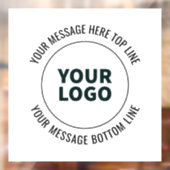 Einfach durch Ihr Logo oder Bild ersetzen Fensteraufkleber (Blatt 2)