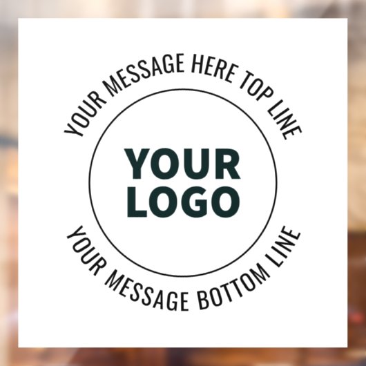 Einfach durch Ihr Logo oder Bild ersetzen Fensteraufkleber (Blatt 2)