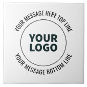 Einfach durch Ihr Logo oder Bild ersetzen Fliese (Vorderseite)