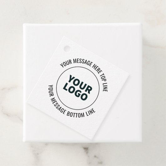 Einfach durch Ihr Logo oder Bild ersetzen Geschenkanhänger (Beispiel)