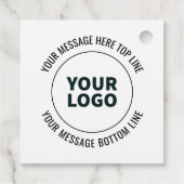 Einfach durch Ihr Logo oder Bild ersetzen Geschenkanhänger (Rückseite)