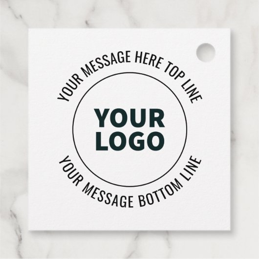 Einfach durch Ihr Logo oder Bild ersetzen Geschenkanhänger (Rückseite)