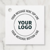 Einfach durch Ihr Logo oder Bild ersetzen Geschenkanhänger (Vorderseite)