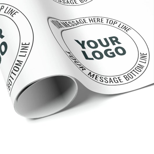 Einfach durch Ihr Logo oder Bild ersetzen Geschenkpapier (Rolleneckpunkt)