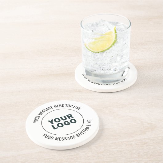Einfach durch Ihr Logo oder Bild ersetzen Getränkeuntersetzer (Seite)