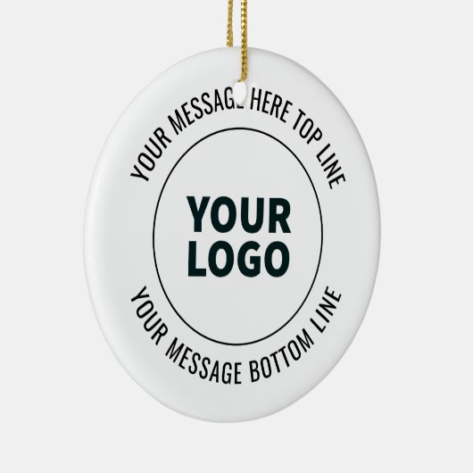 Einfach durch Ihr Logo oder Bild ersetzen Keramik Ornament (Rechts)
